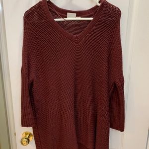 3/4 sleeve knitted shirt